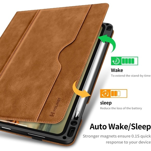 H HOLIMET Case iPad Tablet Case Brown